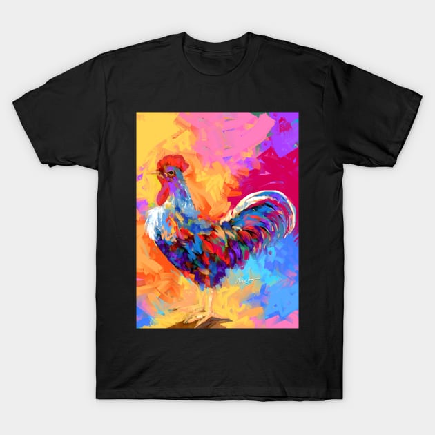 Rooster T-Shirt by mailsoncello